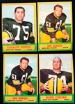 1963 Topps Fb- Green Bay Packers- 4 Cards