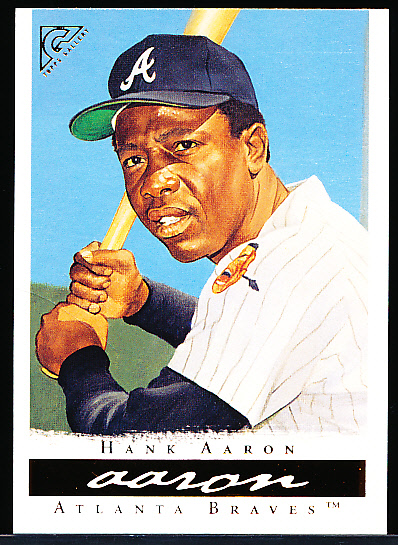 Lot Detail - 2003 Topps Gallery HOF Bb- #3 Hank Aaron Blue Hat, Braves