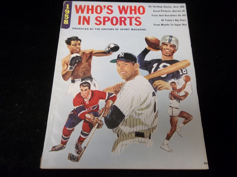 Lot Detail - 1958 Sport Magazine “Who’s Who in Sports” Magazine