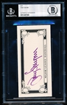 Autographed Baseball Cut Signature- Tony Gwynn- Beckett Certified/ Slabbed