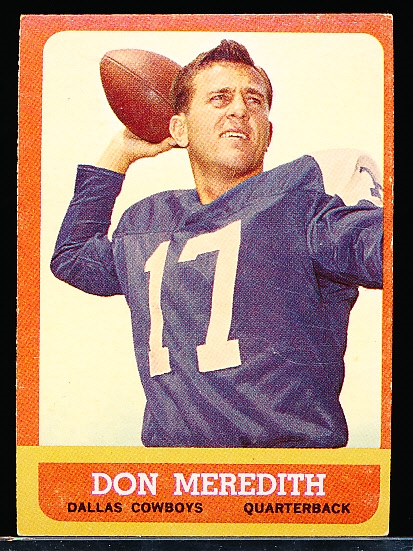 1963 Topps Football- #74 Don Meredith, Cowboys