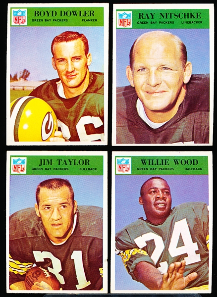 1966 Philly Fb- 4 Diff Green Bay Packers