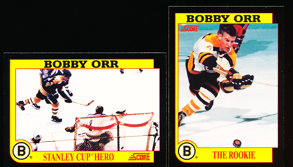 Lot Detail - 1991-92 Score Hockey “Bobby Orr”- 5 Diff. Cards