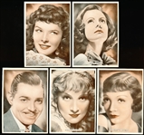 1935 Ardath “Film, Stage, & Radio Stars” English Tobacco Complete Set of 25