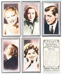 1936 Godfrey Phillips & Assoc. Co. “Stars of the Screen” English Complete Set of 48