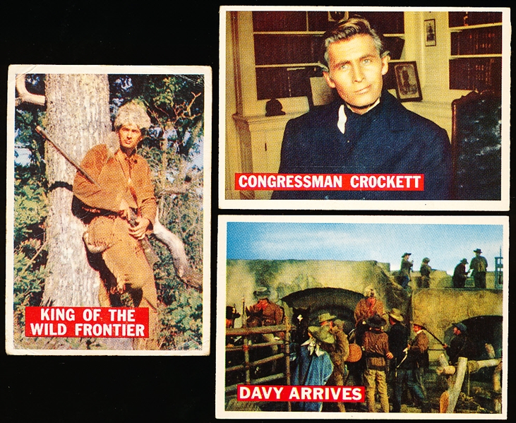 1956 Topps “Davy Crockett” (R712-1A) Complete Series #1 Orange Back Set of 80 Cards
