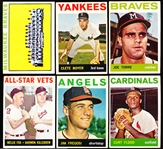 1964 Topps Baseball- 6 Diff