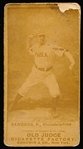 1887 N172 Old Judge Baseball- Sanders, P., Philadelphia- Throwing Pose