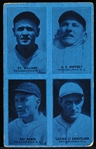 1929-30 Baseball 4 in 1 Exhibit- Philadelphia- Ray Benge/ Sweetland/ Whitney/ Cy Williams- Blue Color