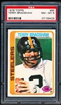 1978 Topps Football- #65 Terry Bradshaw, Steelers- PSA NM-Mt 8