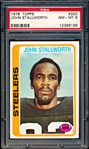 1978 Topps Football- #320 John Stallworth Rookie, Steelers- PSA Nm-Mt 8