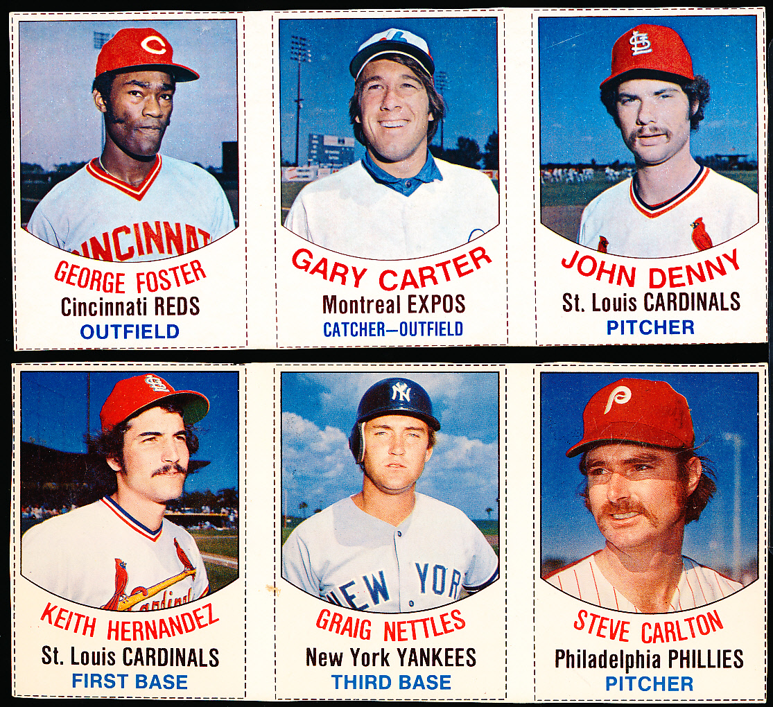 Lot Detail - 1977 Hostess Baseball- Six “ 3 Card Panels”