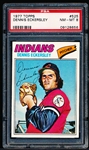 1977 Topps Baseball- #525 Dennis Eckersley, Indians- PSA Nm-Mt 8