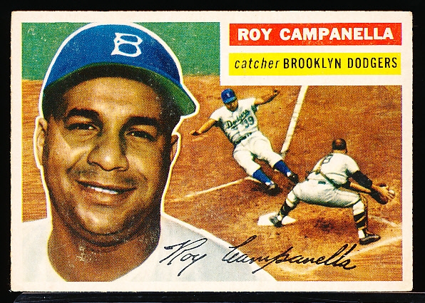 1956 Topps Baseball- #101 Roy Campanella, Dodgers