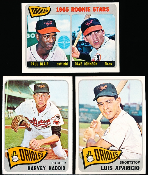 1965 Topps Bb- 9 Diff Baltimore Orioles