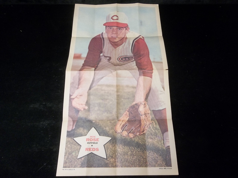 1968 Topps Baseball Poster- #23 Pete Rose, Reds