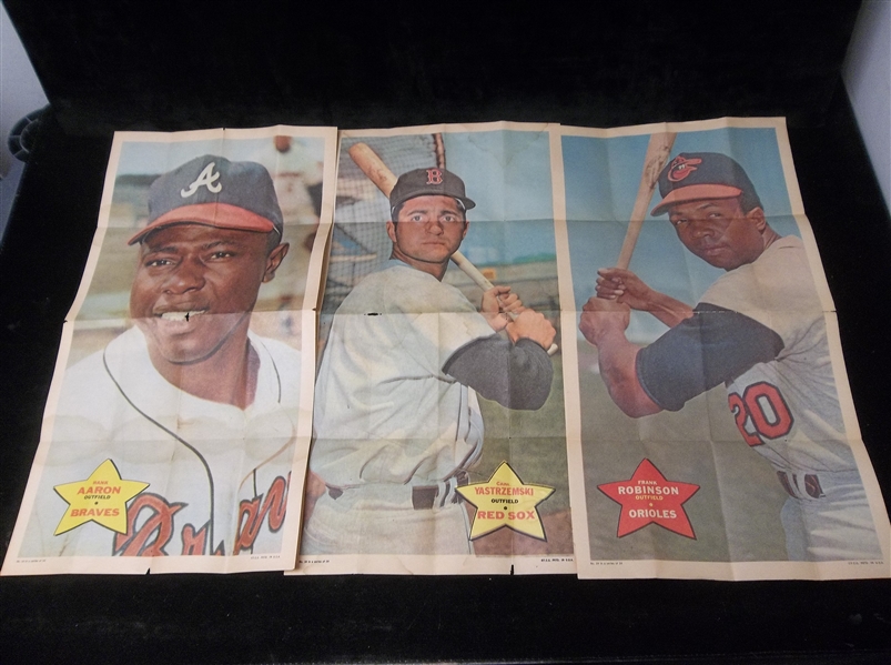 1968 Topps Baseball Posters- 7 Diff