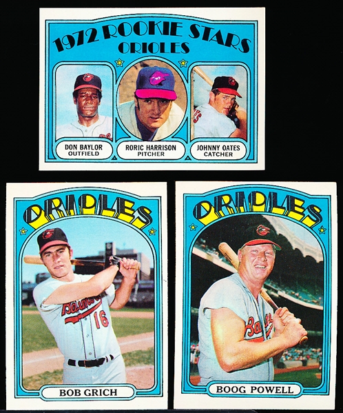 1972 Topps Bb- 14 Diff Baltimore Orioles