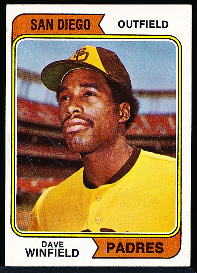 1974 Topps Baseball- #456 Dave Winfield RC, Padres