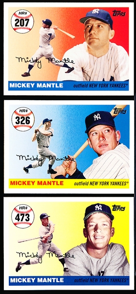 2007 Topps Bb- Mickey Mantle Home Run Inserts- 12 Diff