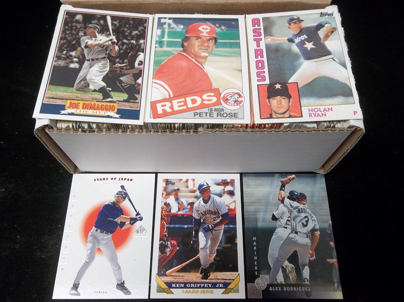 Baseball Star Card Lot- 350 Assorted Stars- 1980’s thru 2000’s