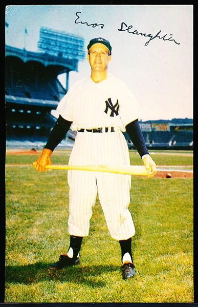 1953-55 Dormand Postcards Bsbl. #133 Enos Slaughter, Yankees