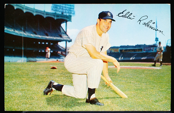 1953-55 Dormand Postcards Bsbl. #135 Eddie Robinson, Yankees