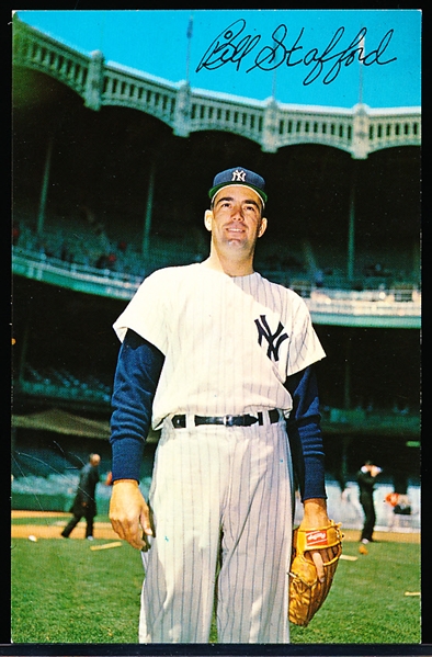 1963-67 Requena K New York Yankees MLB Color Postcard- Bill Stafford