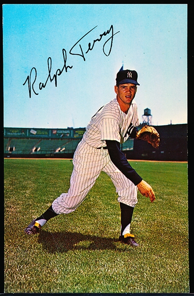 1963-67 Requena K New York Yankees MLB Color Postcard- Ralph Terry