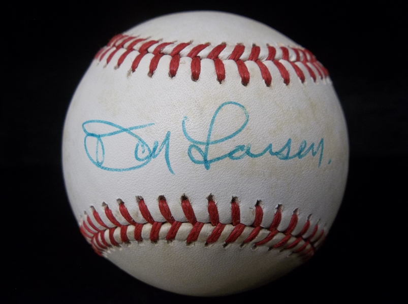 Autographed Don Larsen Official AL MLB Baseball