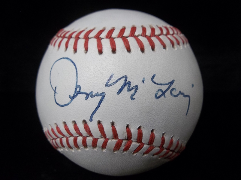 Autographed Denny McLain Official AL MLB Baseball