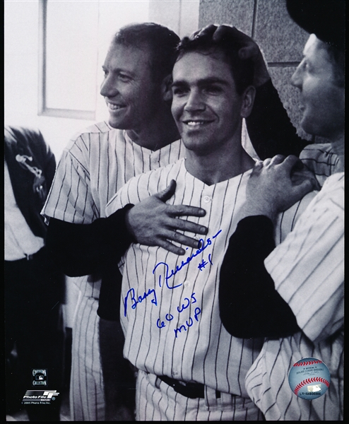 Autographed Bobby Richardson New York Yankees MLB B/W 8” x 10” Photo