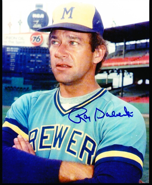 Autographed Ray Sadecki Milwaukee Brewers MLB Color 8” x 10” Photo