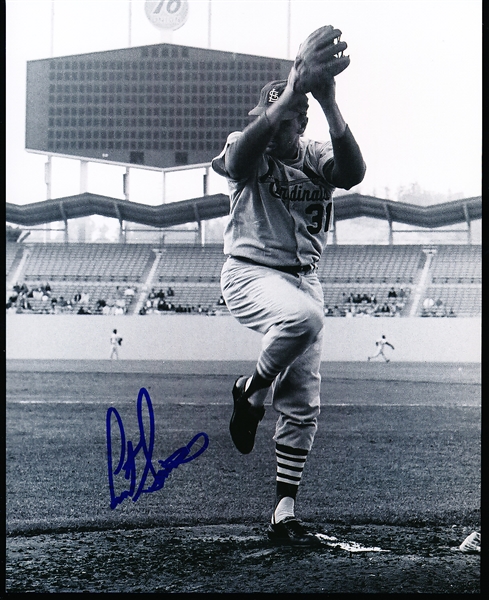 Autographed Curt Simmons St. Louis Cardinals MLB B/W 8” x 10” Photo