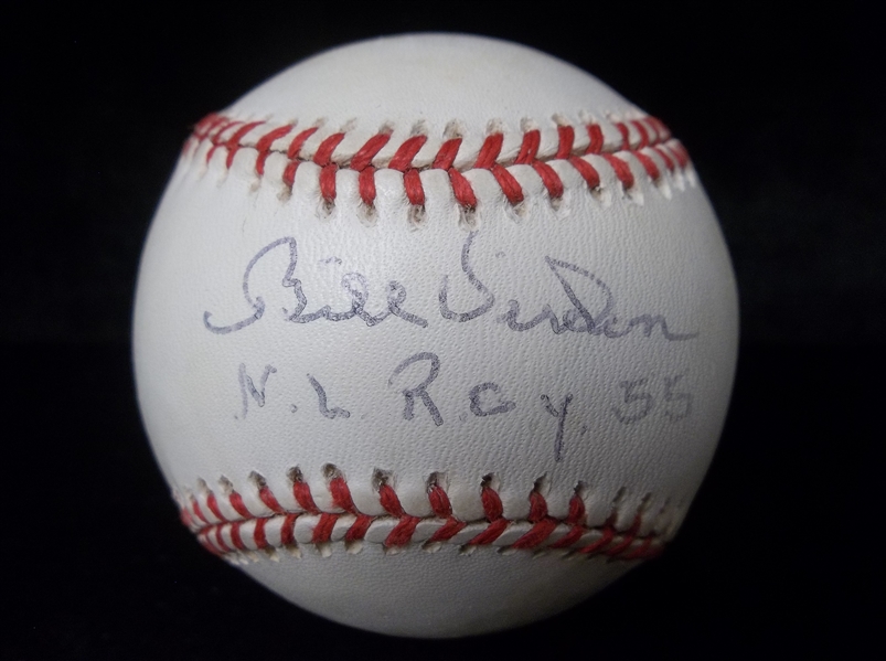 Autographed Bill Virdon Official NL MLB Baseball