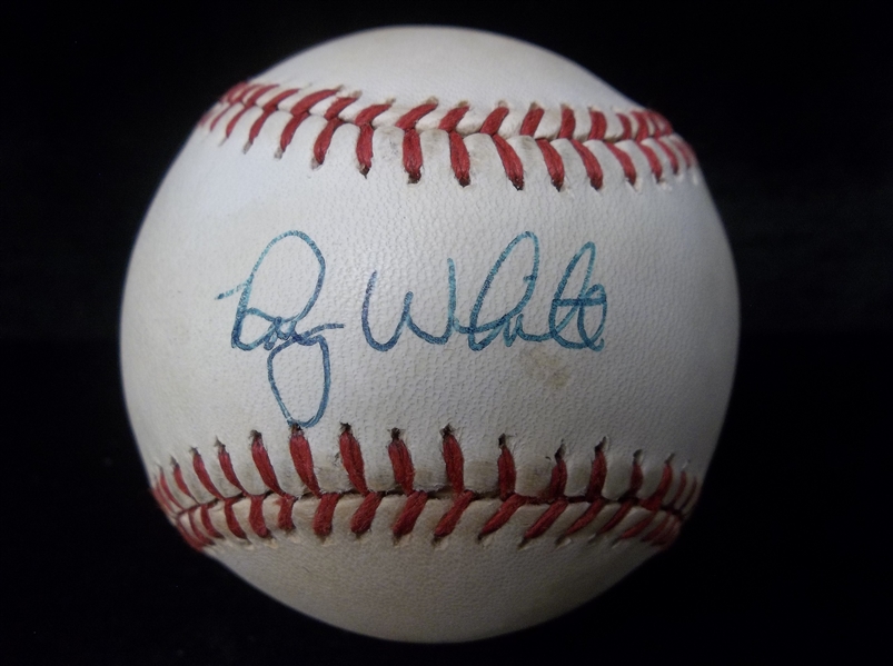 Autographed Roy White Official AL Baseball