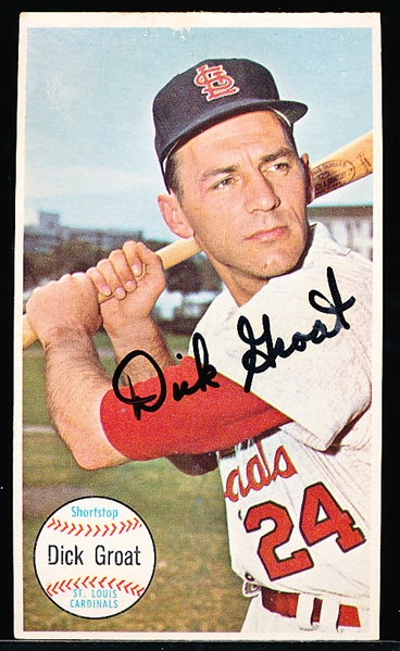 Autographed 1964 Topps Giants Bsbl. #19 Dick Groat
