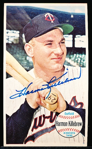 Autographed 1964 Topps Giants Bsbl. #38 Harmon Killebrew