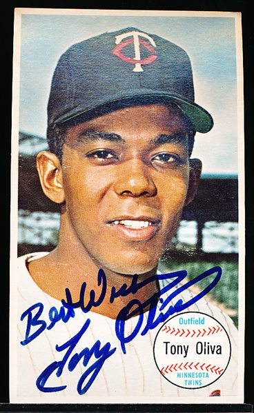Autographed 1964 Topps Giants Bsbl. #44 Tony Oliva