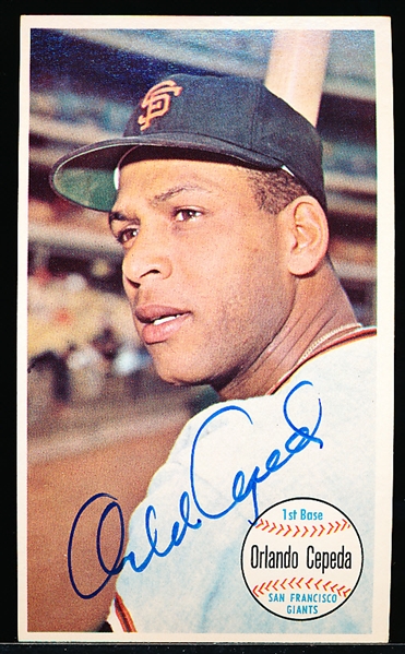 Autographed 1964 Topps Giants Bsbl. #55 Orlando Cepeda