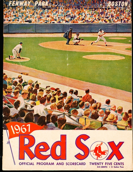 1967 Washington Senators @ Boston Red Sox Program