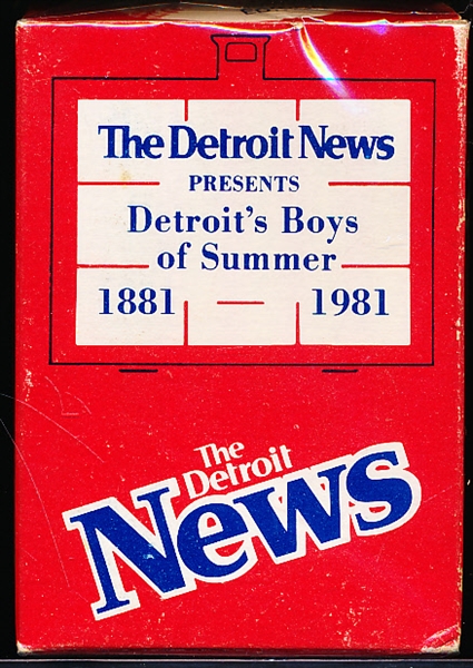 1981 Detroit News Bsbl. “Detroit’s Boys of Summer”- 1 Complete Set of 135 Cards in Original Box