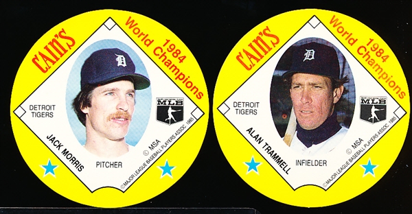 1985 Cain’s Potato Chips Detroit Tigers Bsbl.- 1 Complete Set of 20 Discs
