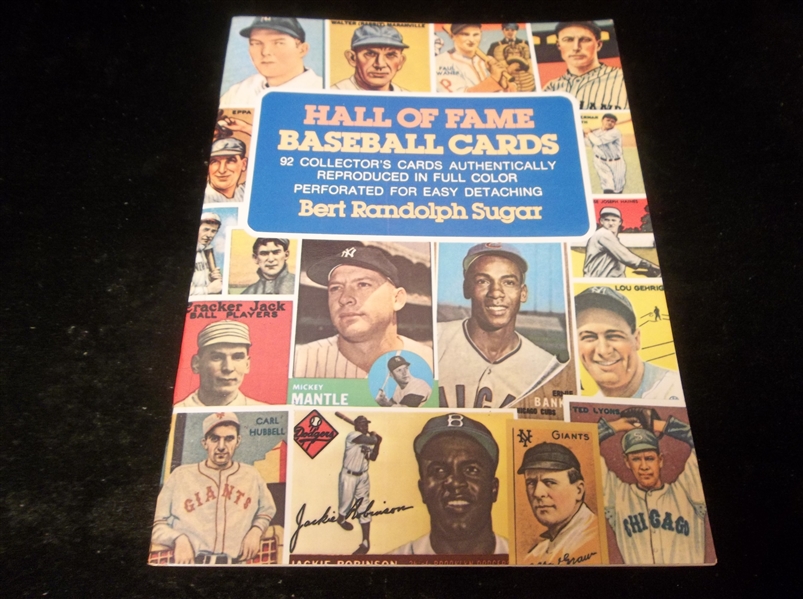 1978 Dover Publications, Inc. “Hall of Fame Baseball Cards” Magazine with 92 Reprinted Baseball Cards by Bert Randolph Sugar