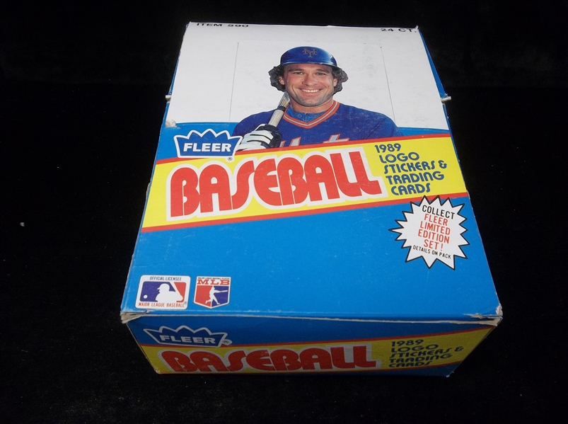 1989 Fleer Baseball- One Unopened Rack-Pack Box