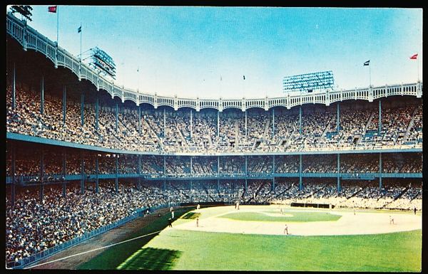 Nester’s Map & Guide Corp. “K-100: Yankee Stadium” Chrome Postcard