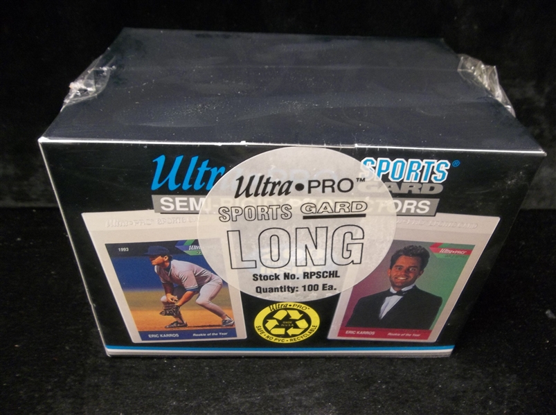 Ultra Pro “Long” Sports Gard Lip Holders- One Factory Sealed Box of 100