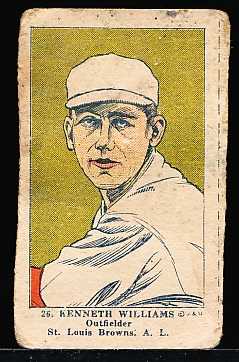 1923 W515-1 #26 Kenneth Williams, St. Louis Browns