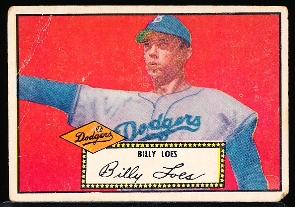 1952 Topps Bb- #20 Billy Loes, Dodgers