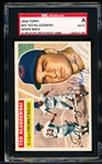 1956 Topps Baseball Autographed Card- #25 Ted Kluszewski, Reds- SGC Authenticated & Encapsulated